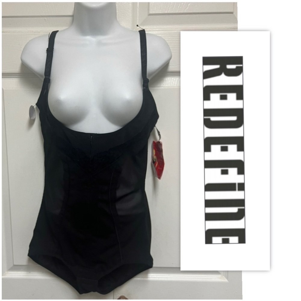 REDEFINE Black Shaping Plus Size Bodysuit